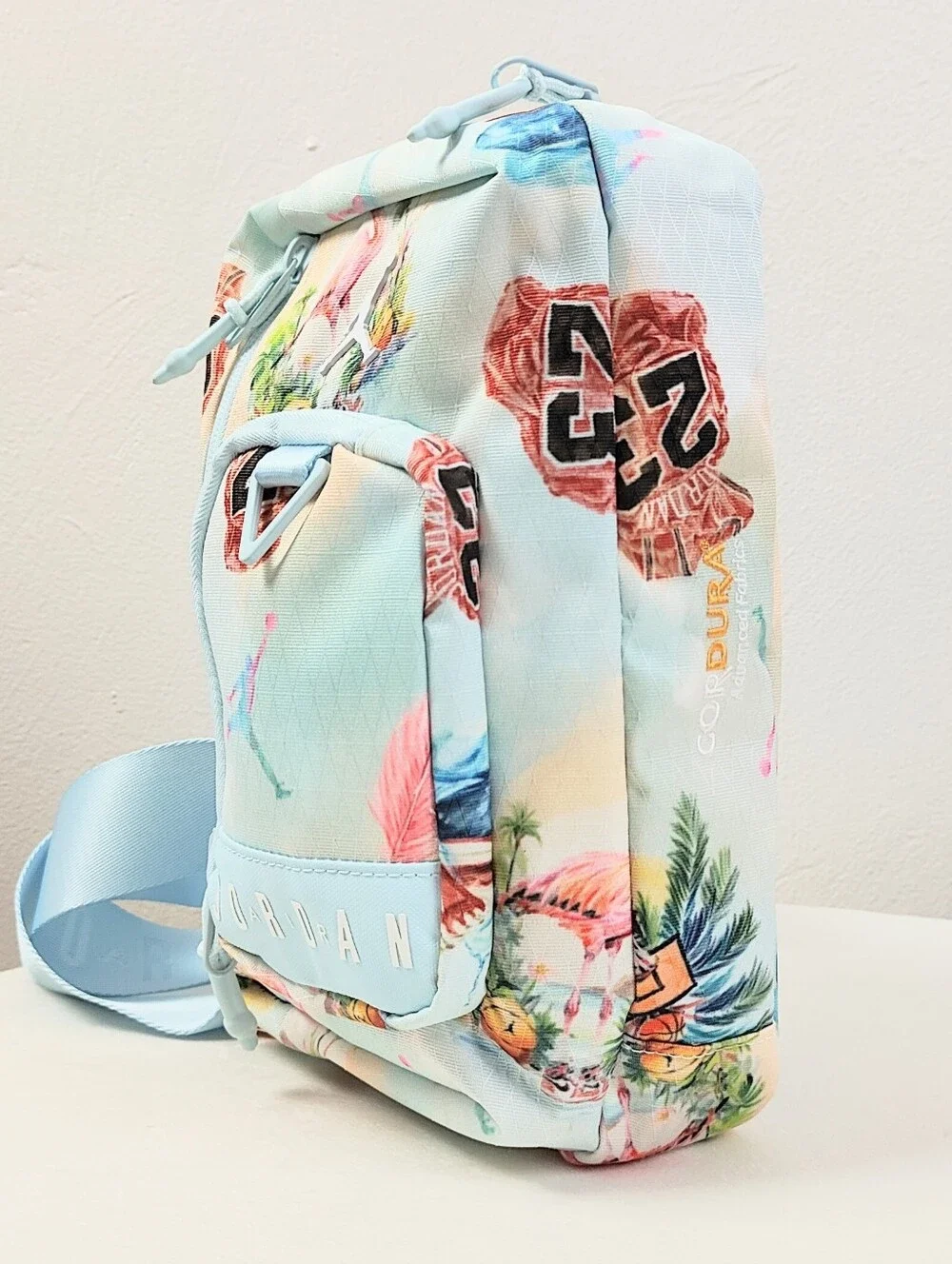 NEW! Air Jordan Collectors Crossbody Bag Flamingo Sling Bag 23 Cordura Travel